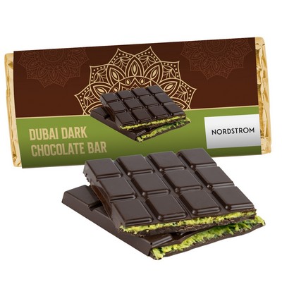 Dubai Chocolate Bar - 3.5 oz. Belgian Dark Chocolate