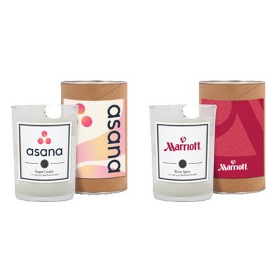 8 oz. Scented Tumbler Candle in a Cardboard Gift Tube w/ Metal Lid