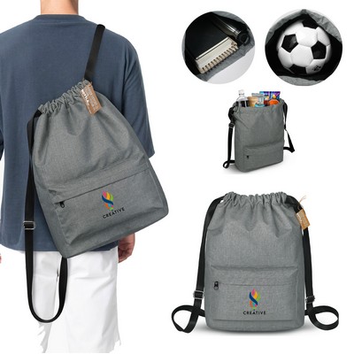 EcoVenture RPET String Backpack