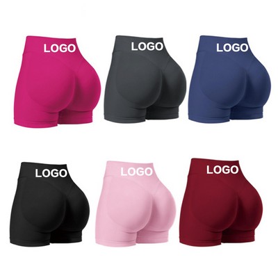 High Waisted Hip Lift Gym Shorts