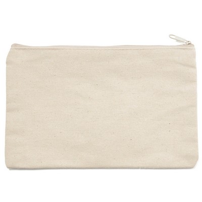 Cotton Canvas Zipper Pouch