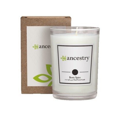 Custom 8 oz. Scented Tumbler Candle in a Cardboard Gift Box