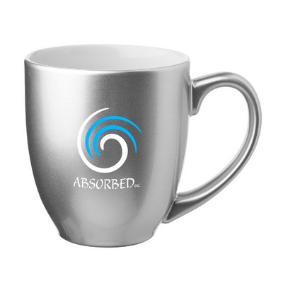 16 oz. Metallic Coffee Mug (2 Color Imprint)